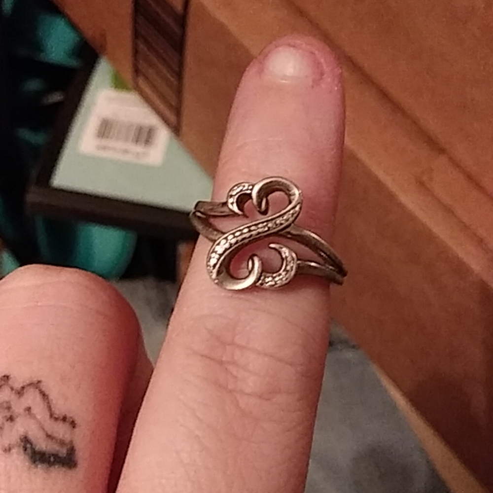 Open heart ring